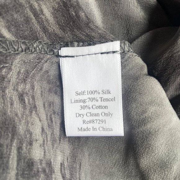 Biya Grey Wash Tie Dye Style Dress - Picture 4 of 5